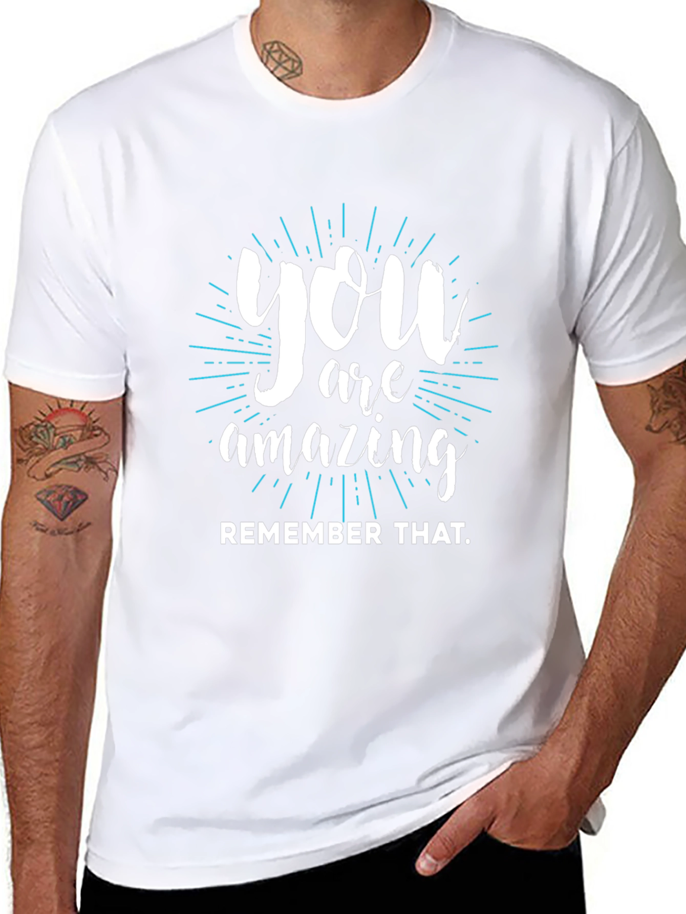 You Are Amazing Graphic T-Shirt - Black