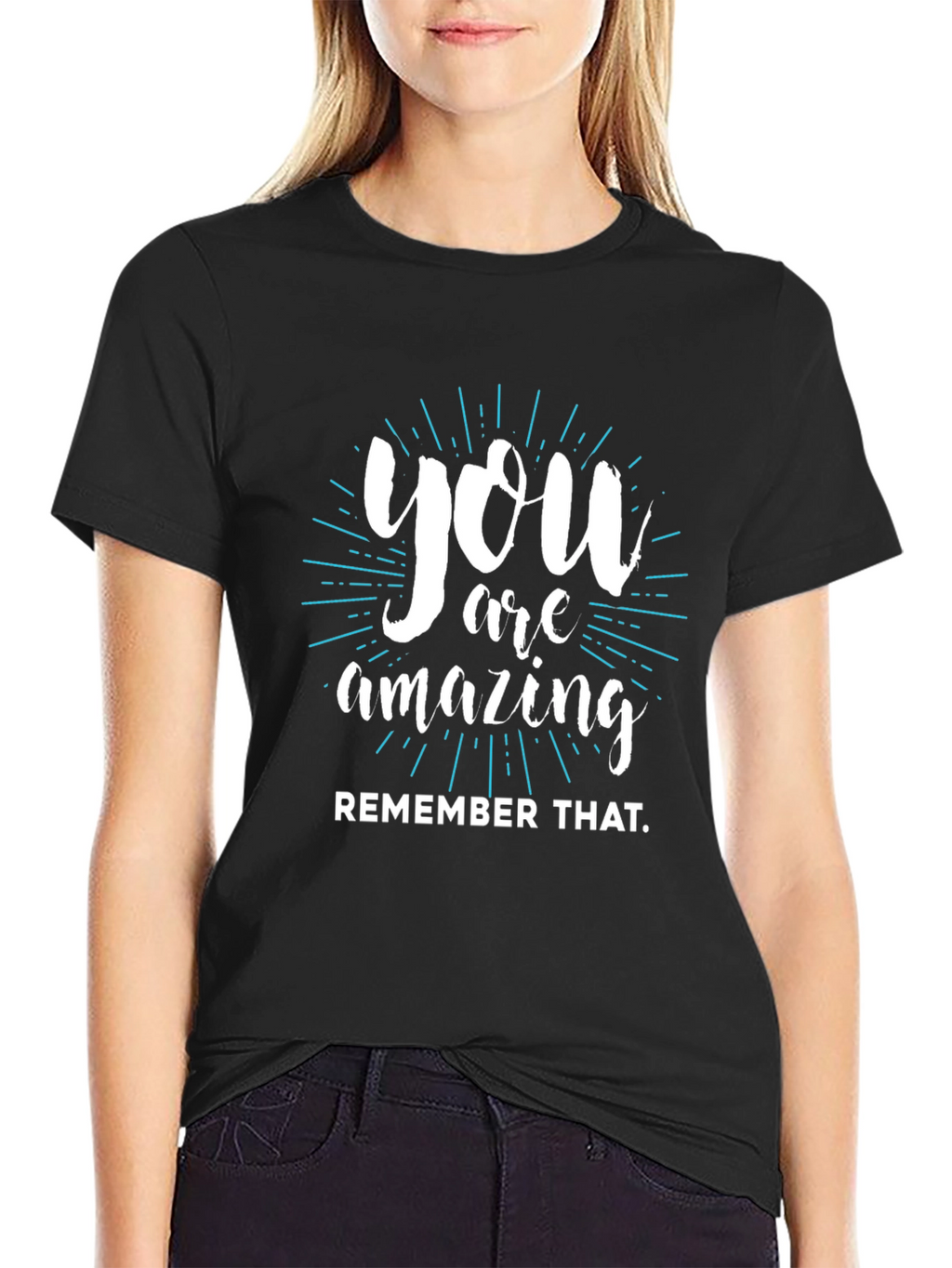 You Are Amazing Graphic T-Shirt - Black
