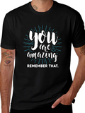 You Are Amazing Graphic T-Shirt - Black