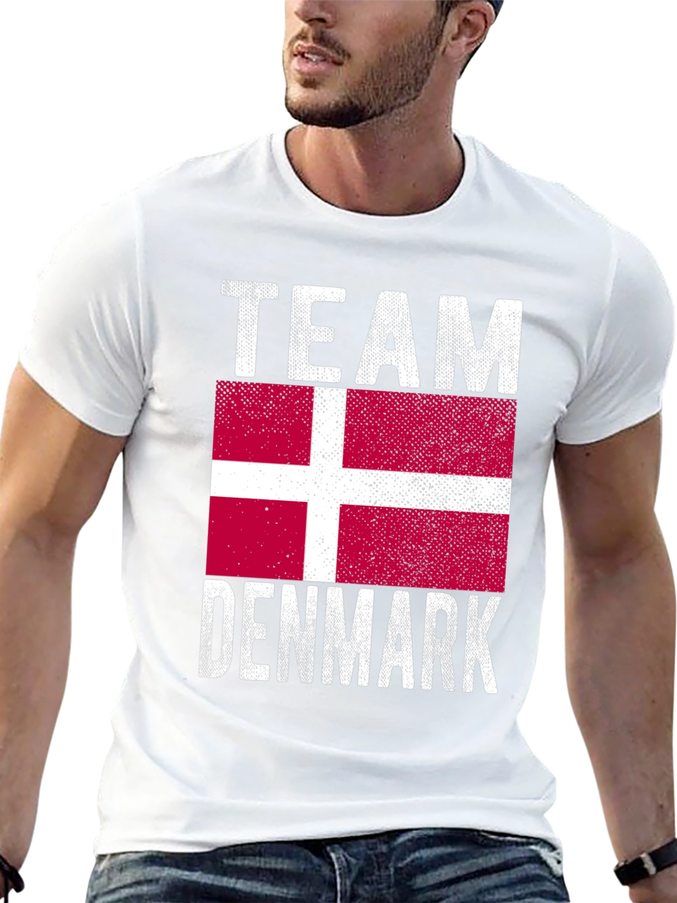 Team Denmark Flag Graphic T-Shirt