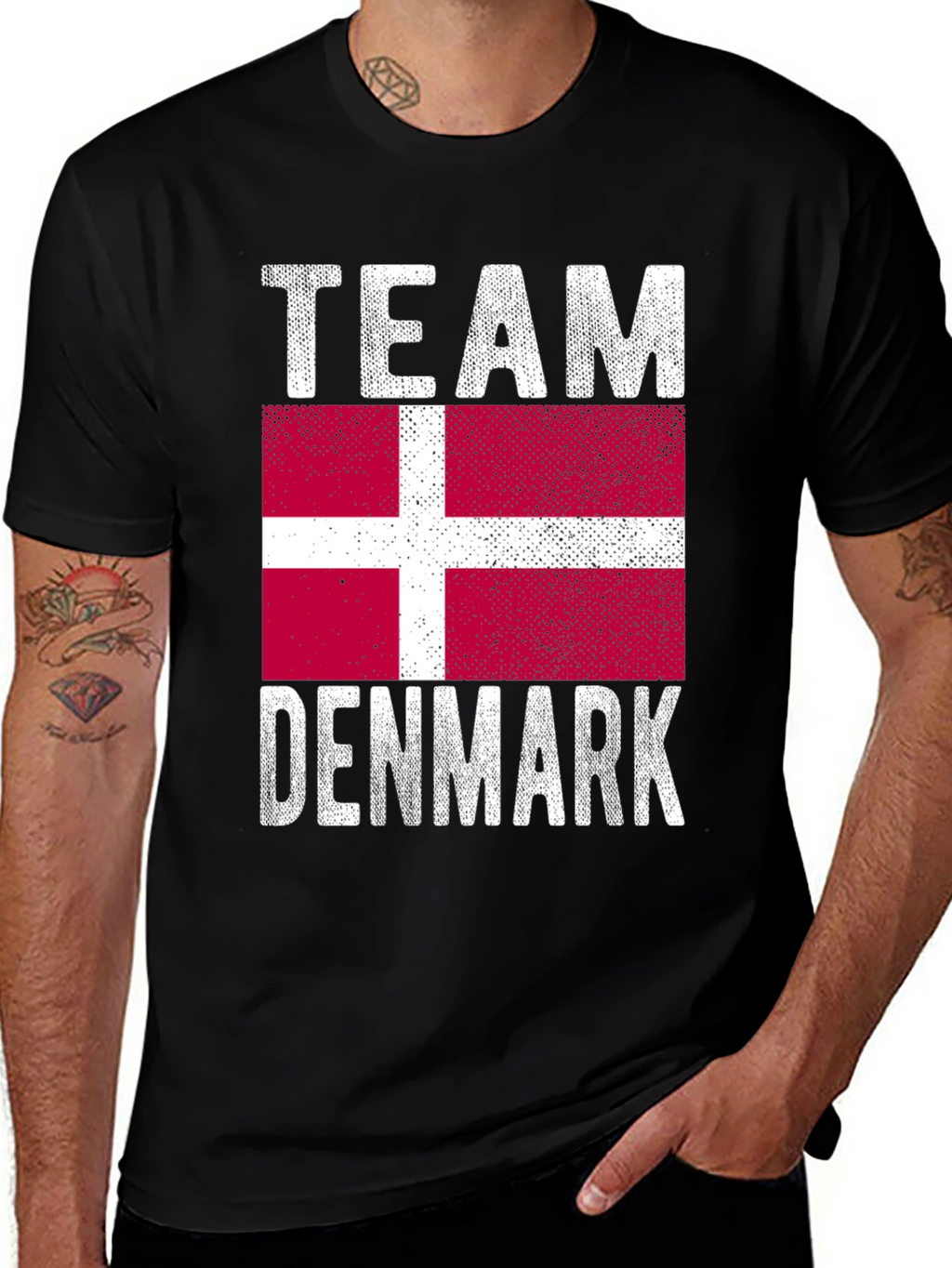 Team Denmark Flag Graphic T-Shirt