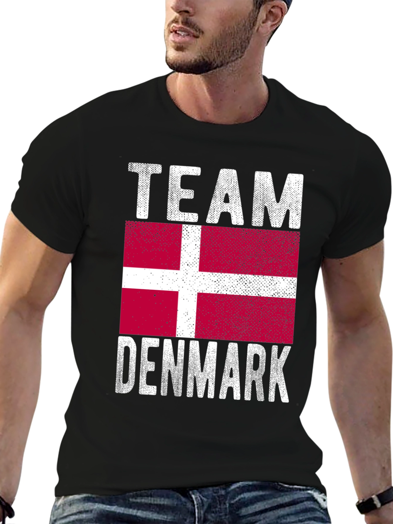 Team Denmark Flag Graphic T-Shirt