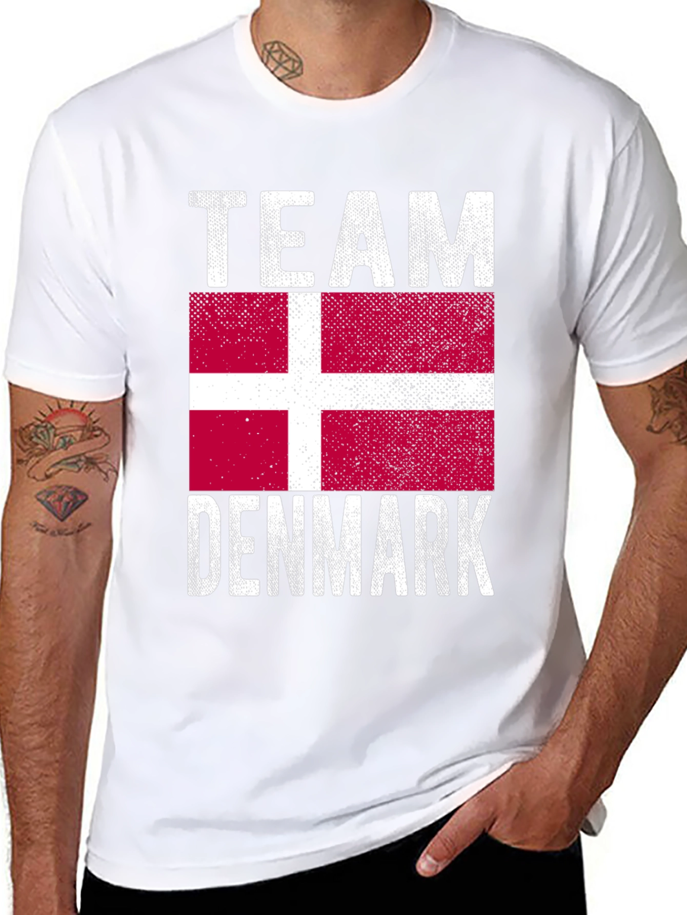 Team Denmark Flag Graphic T-Shirt
