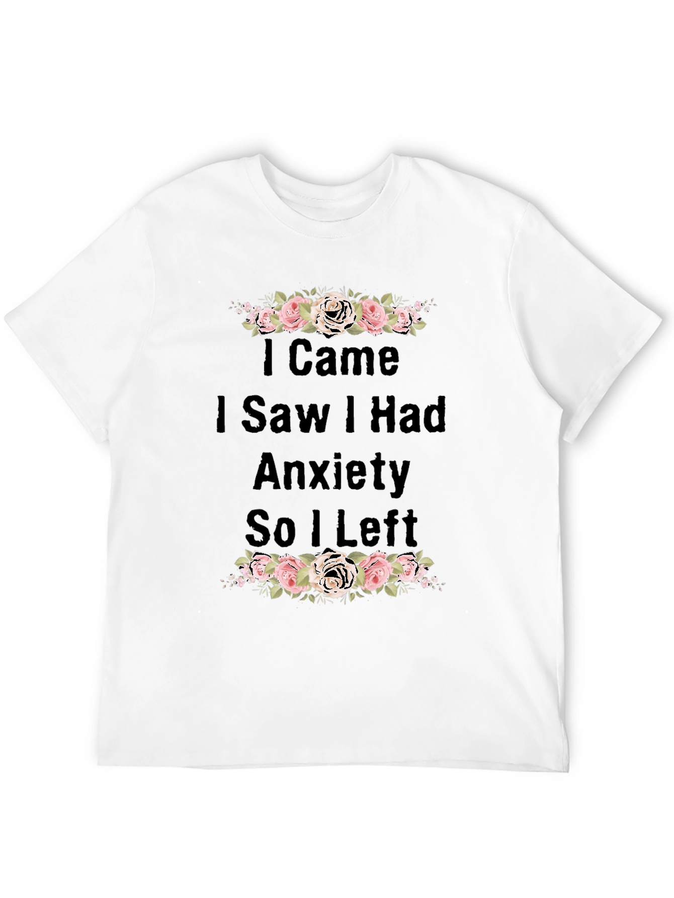 Anxiety Tee - Floral Graphic T-Shirt