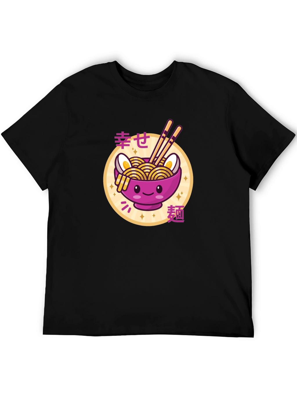 Kawaii Ramen Bowl T-Shirt - Cute Japanese Noodle Design