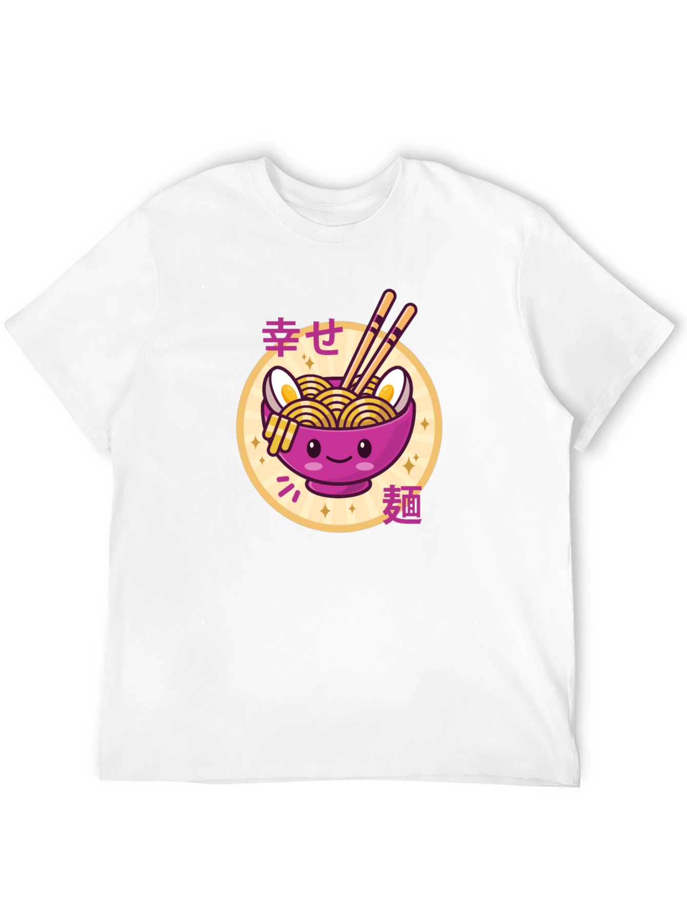 Kawaii Ramen Bowl T-Shirt - Cute Japanese Noodle Design