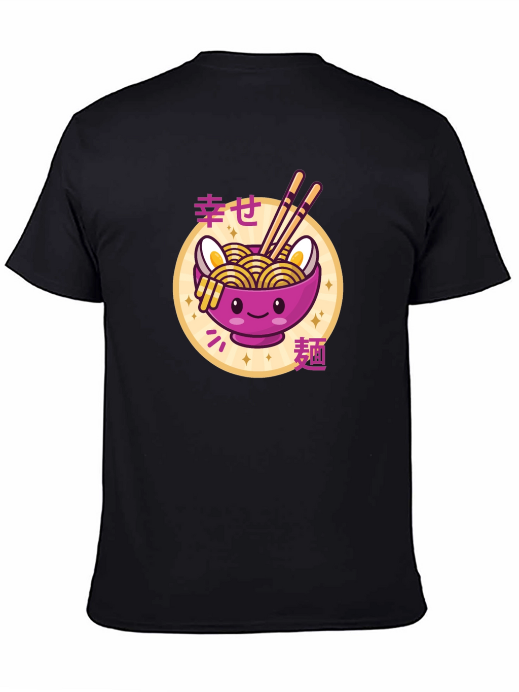 Kawaii Ramen Bowl T-Shirt - Cute Japanese Noodle Design