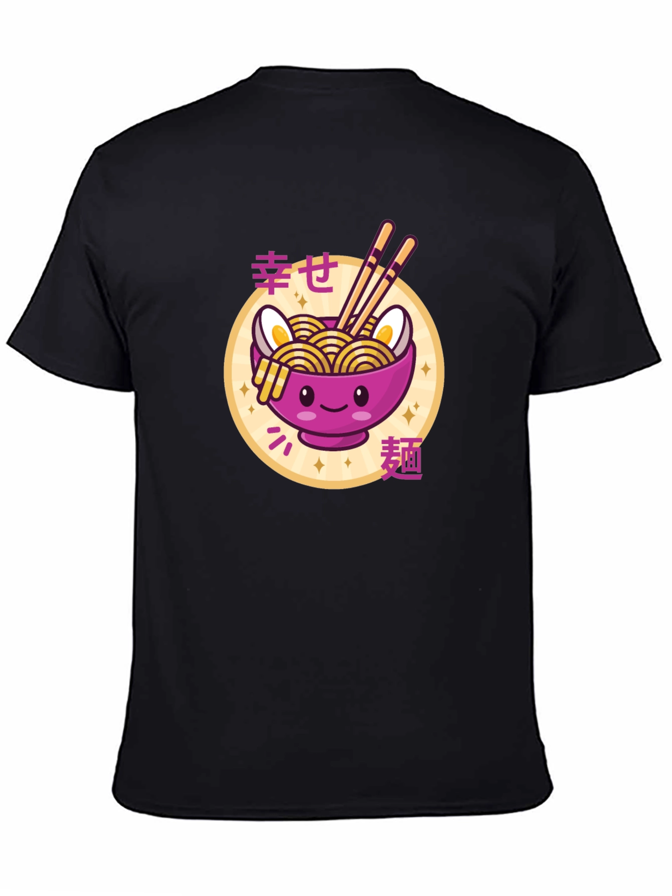 Kawaii Ramen Bowl T-Shirt - Cute Japanese Noodle Design