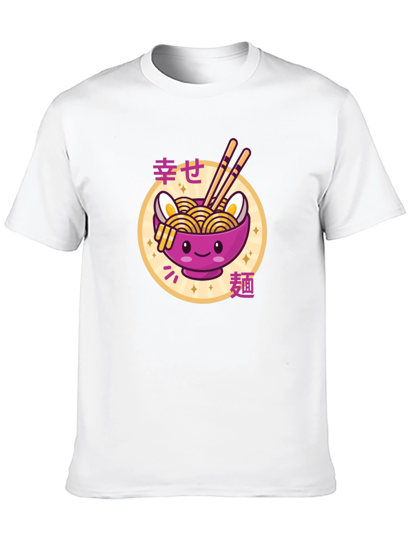 Kawaii Ramen Bowl T-Shirt - Cute Japanese Noodle Design