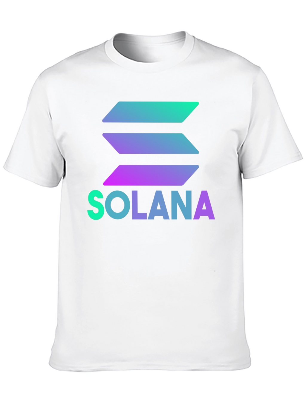 Solana Crypto T-Shirt - Black Gradient Logo