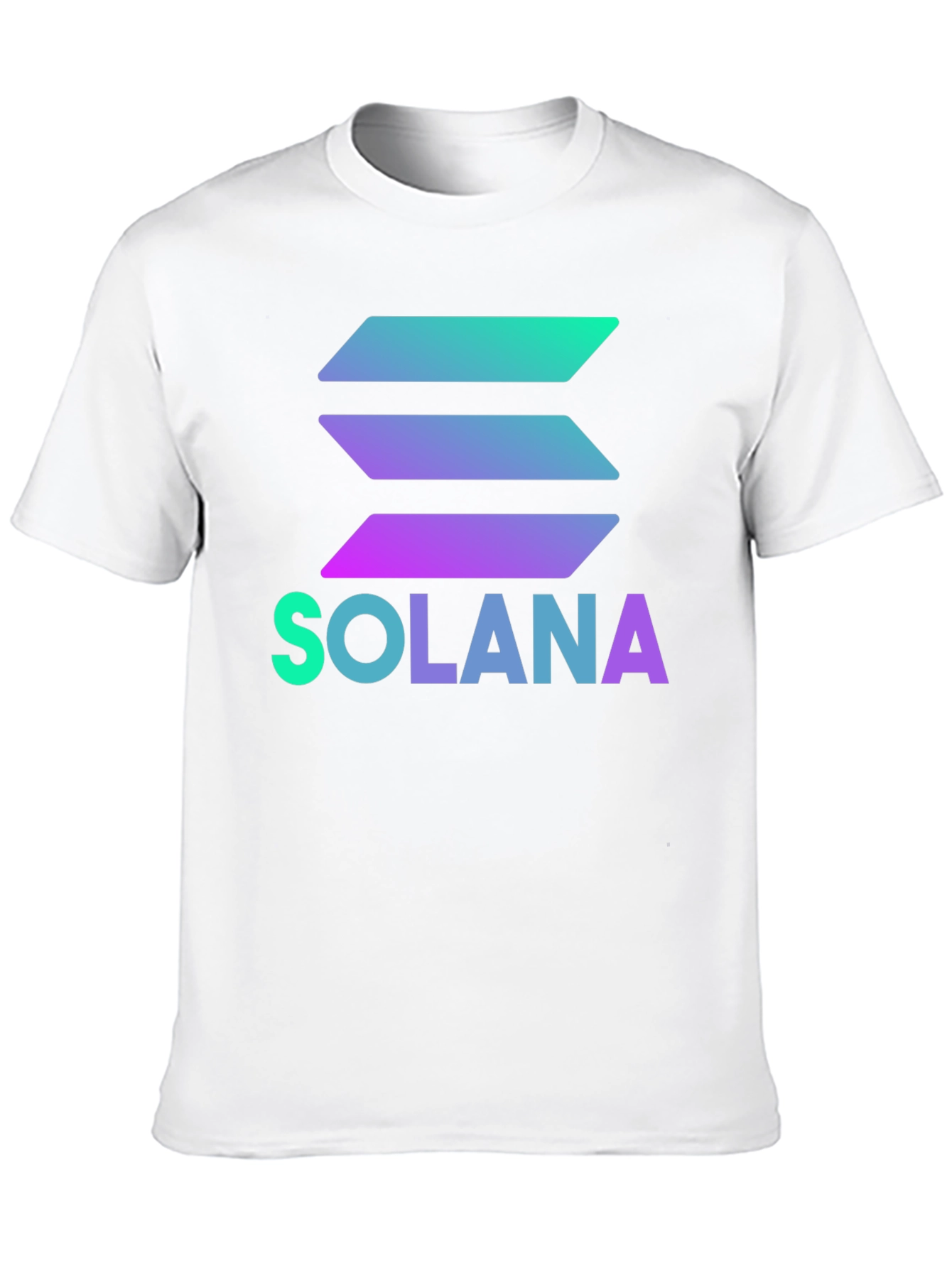 Solana Crypto T-Shirt - Black Gradient Logo