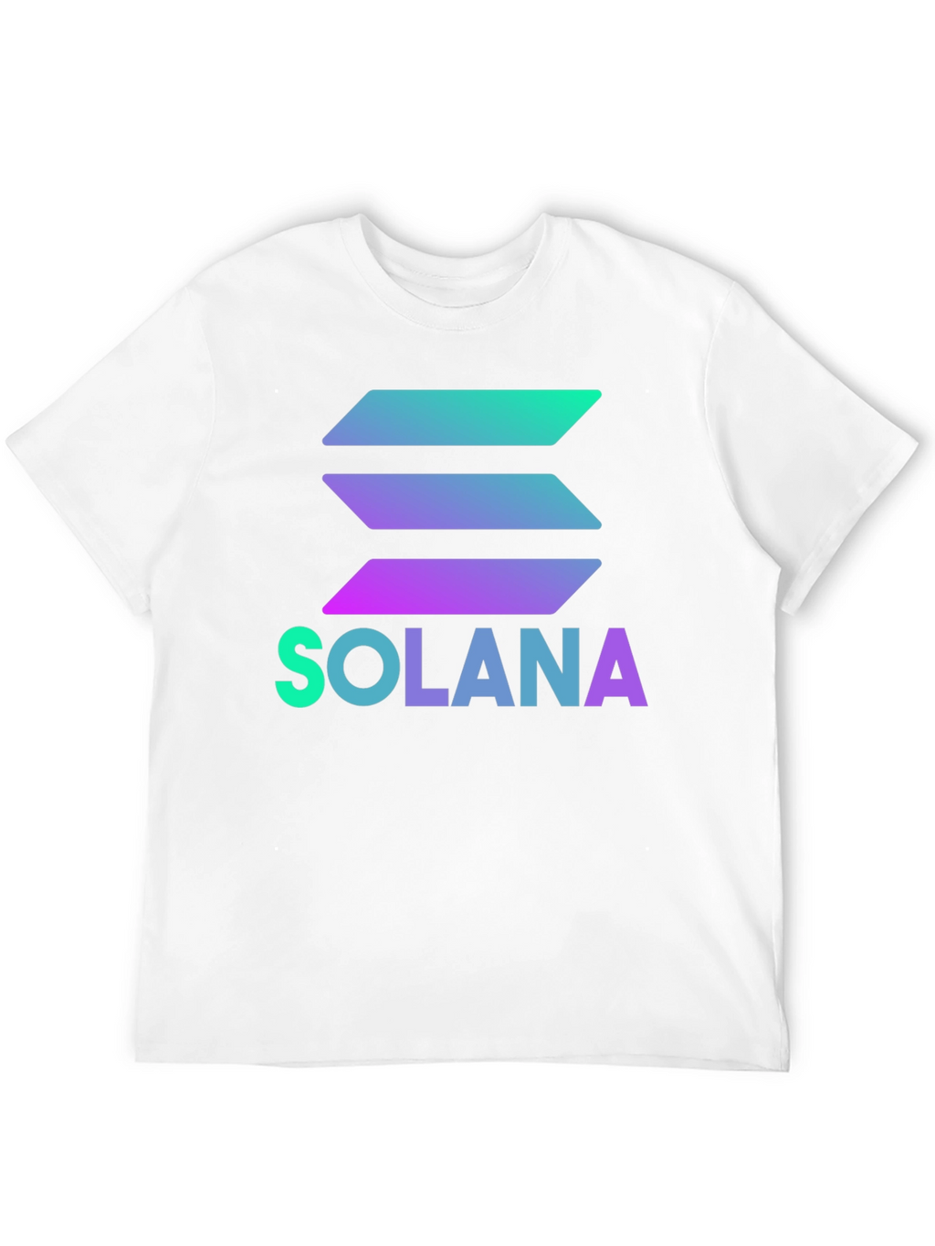 Solana Crypto T-Shirt - Black Gradient Logo