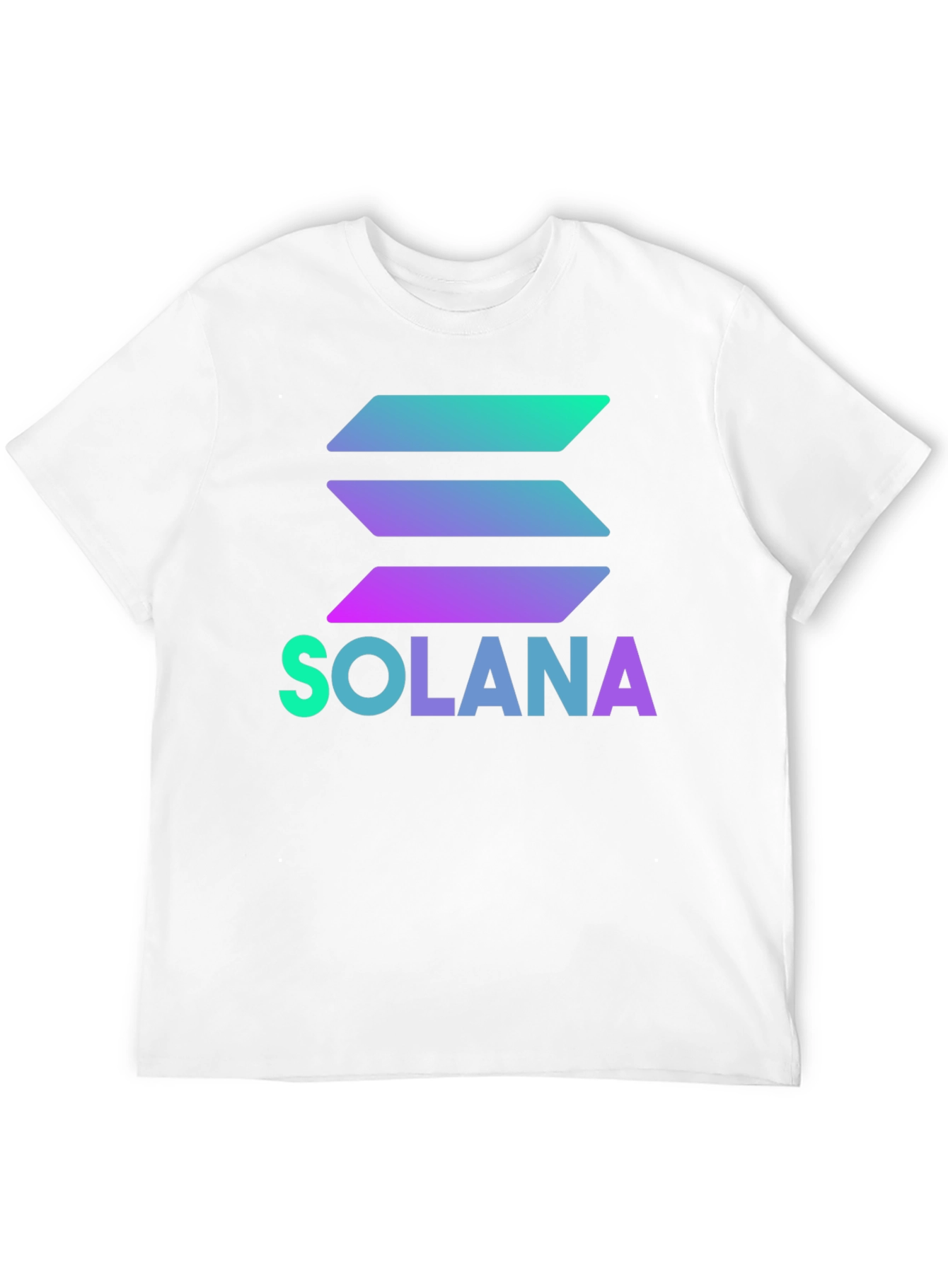 Solana Crypto T-Shirt - Black Gradient Logo