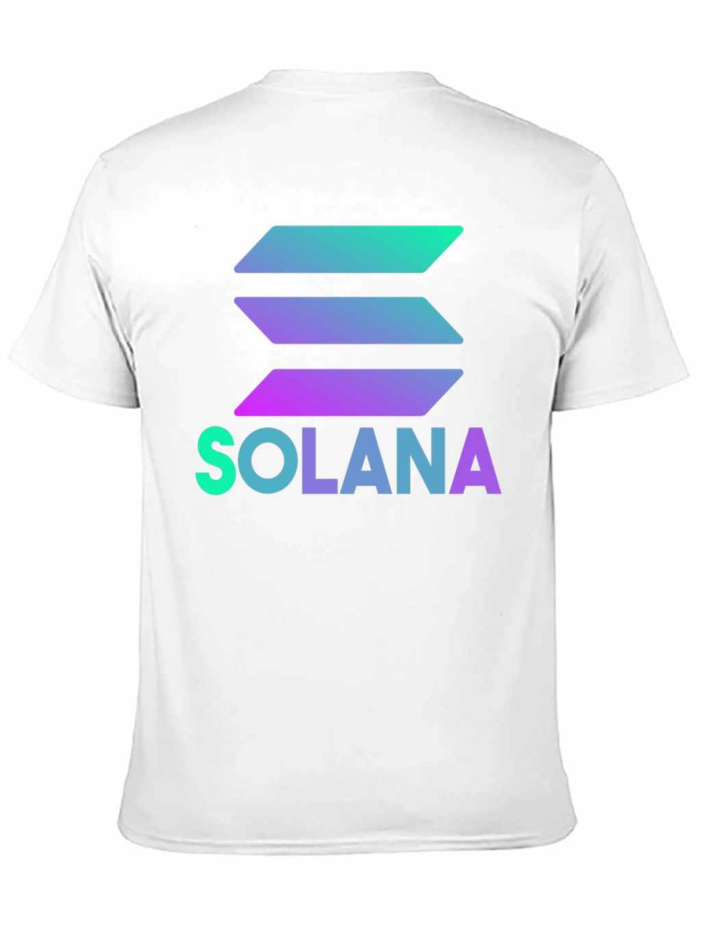 Solana Crypto T-Shirt - Black Gradient Logo