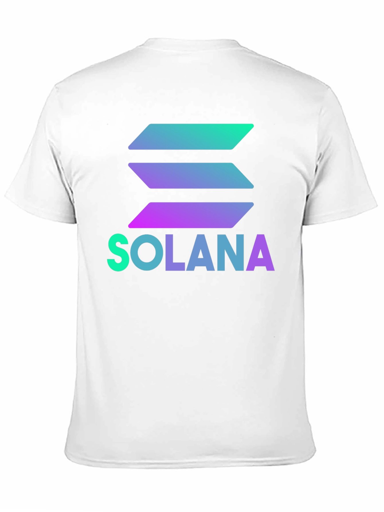 Solana Crypto T-Shirt - Black Gradient Logo