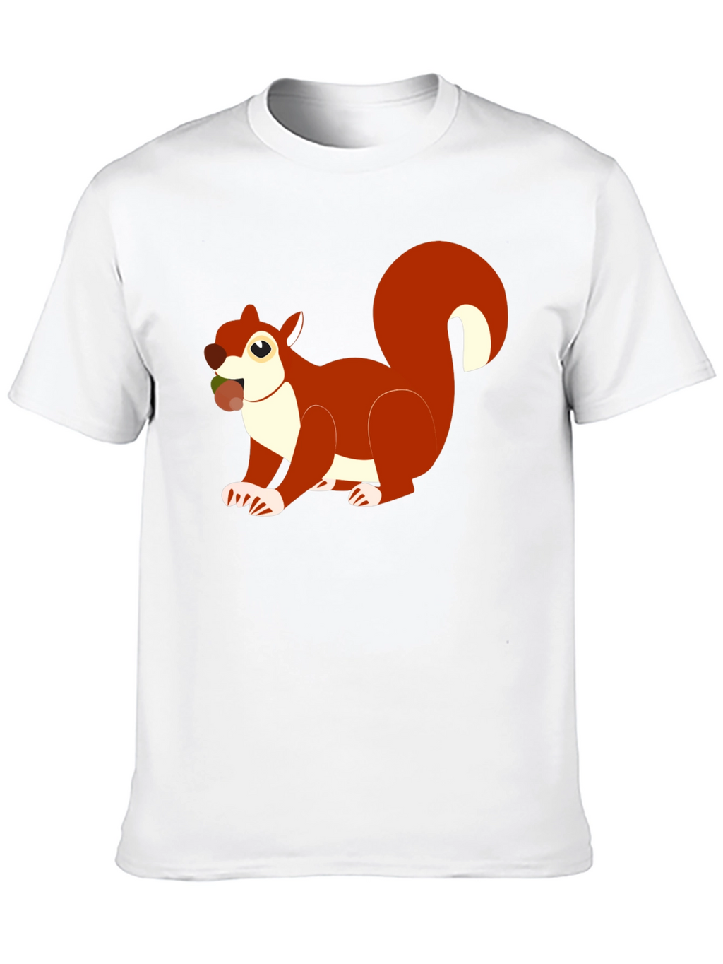 Squirrel Graphic Tee - Black Cotton Blend