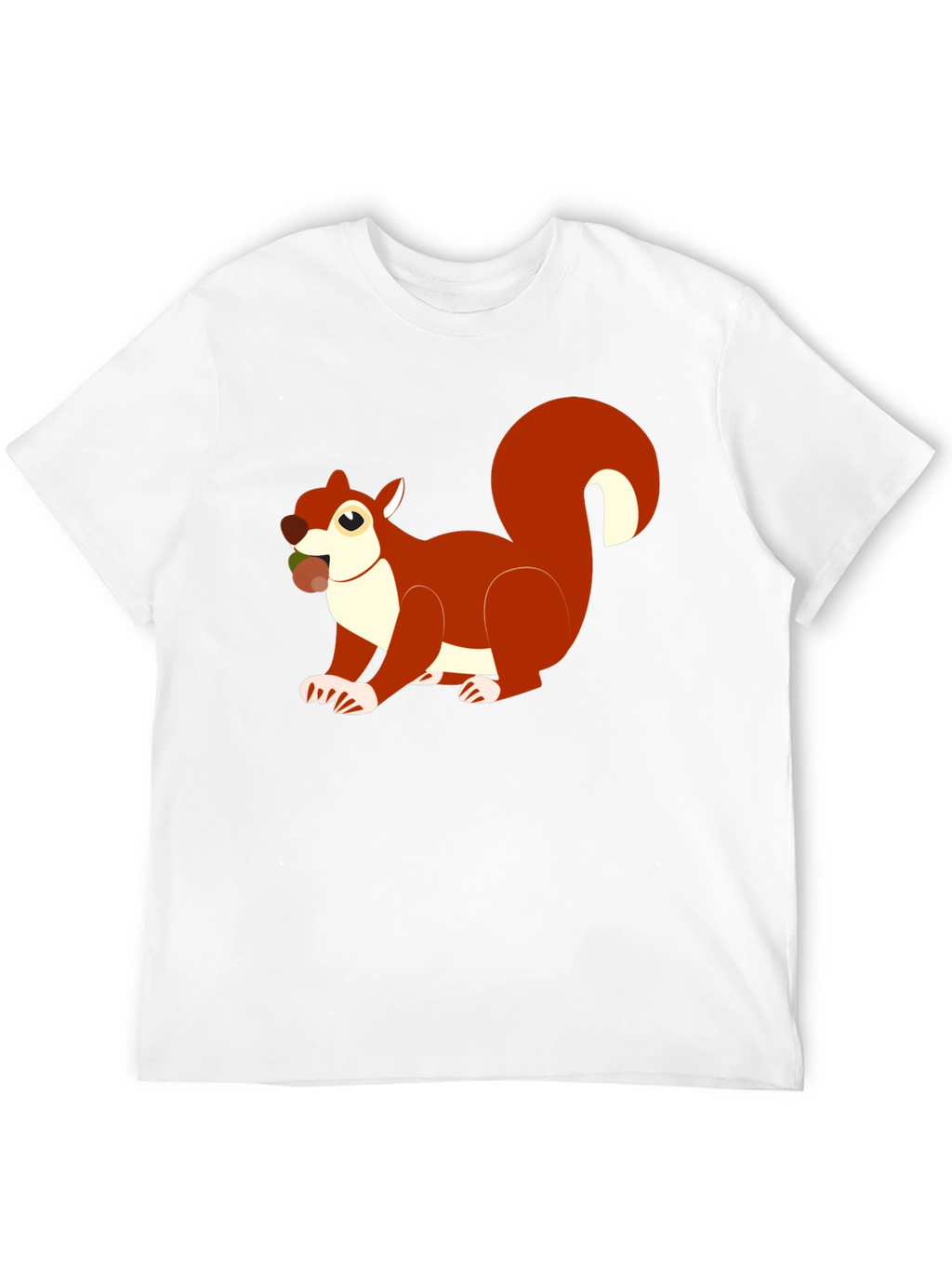 Squirrel Graphic Tee - Black Cotton Blend