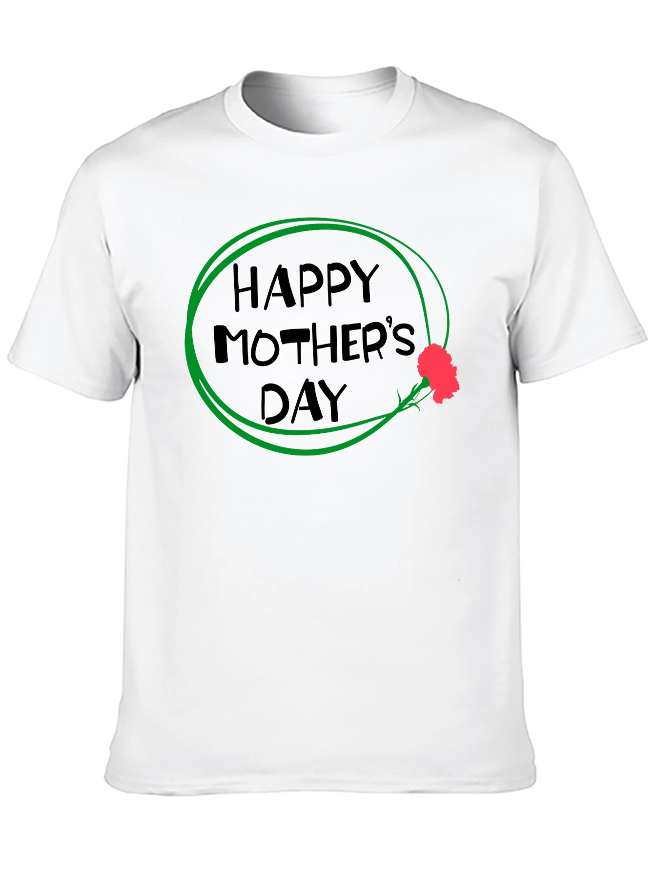 Happy Mothers Day T-Shirt - Black