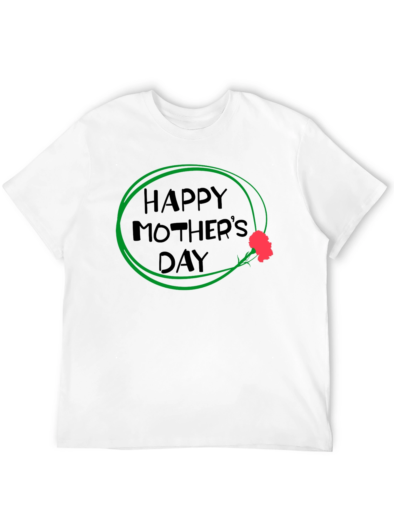 Happy Mothers Day T-Shirt - Black