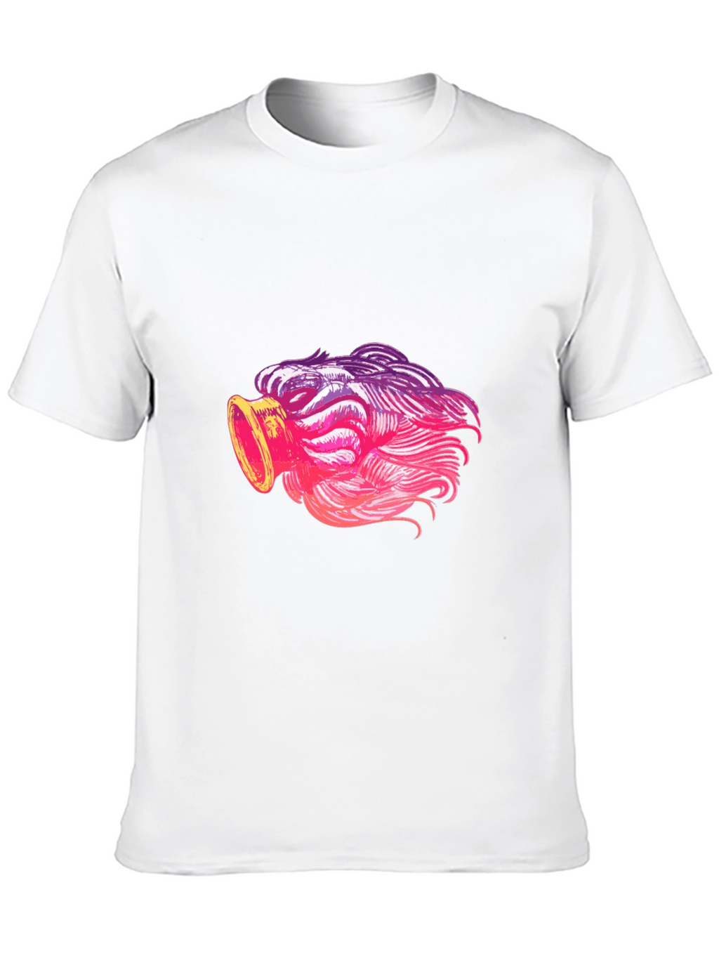 Cool Graphic Tee - Unique Pink Ombre Design