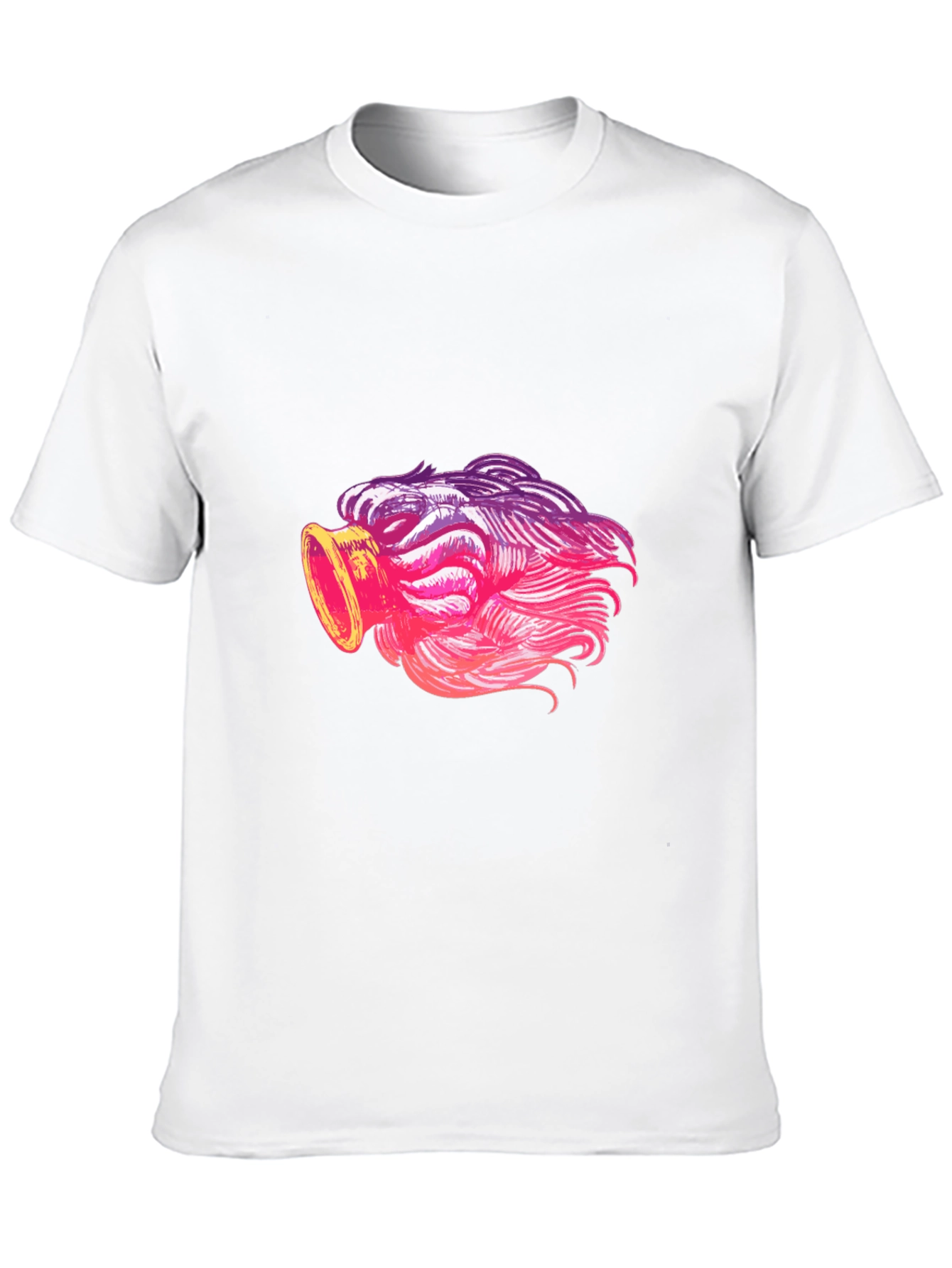 Cool Graphic Tee - Unique Pink Ombre Design