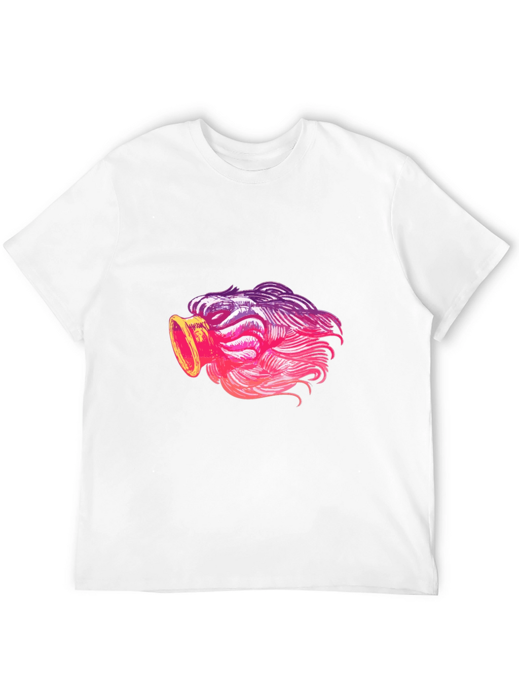 Cool Graphic Tee - Unique Pink Ombre Design