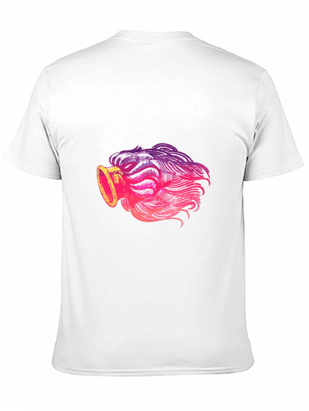 Cool Graphic Tee - Unique Pink Ombre Design