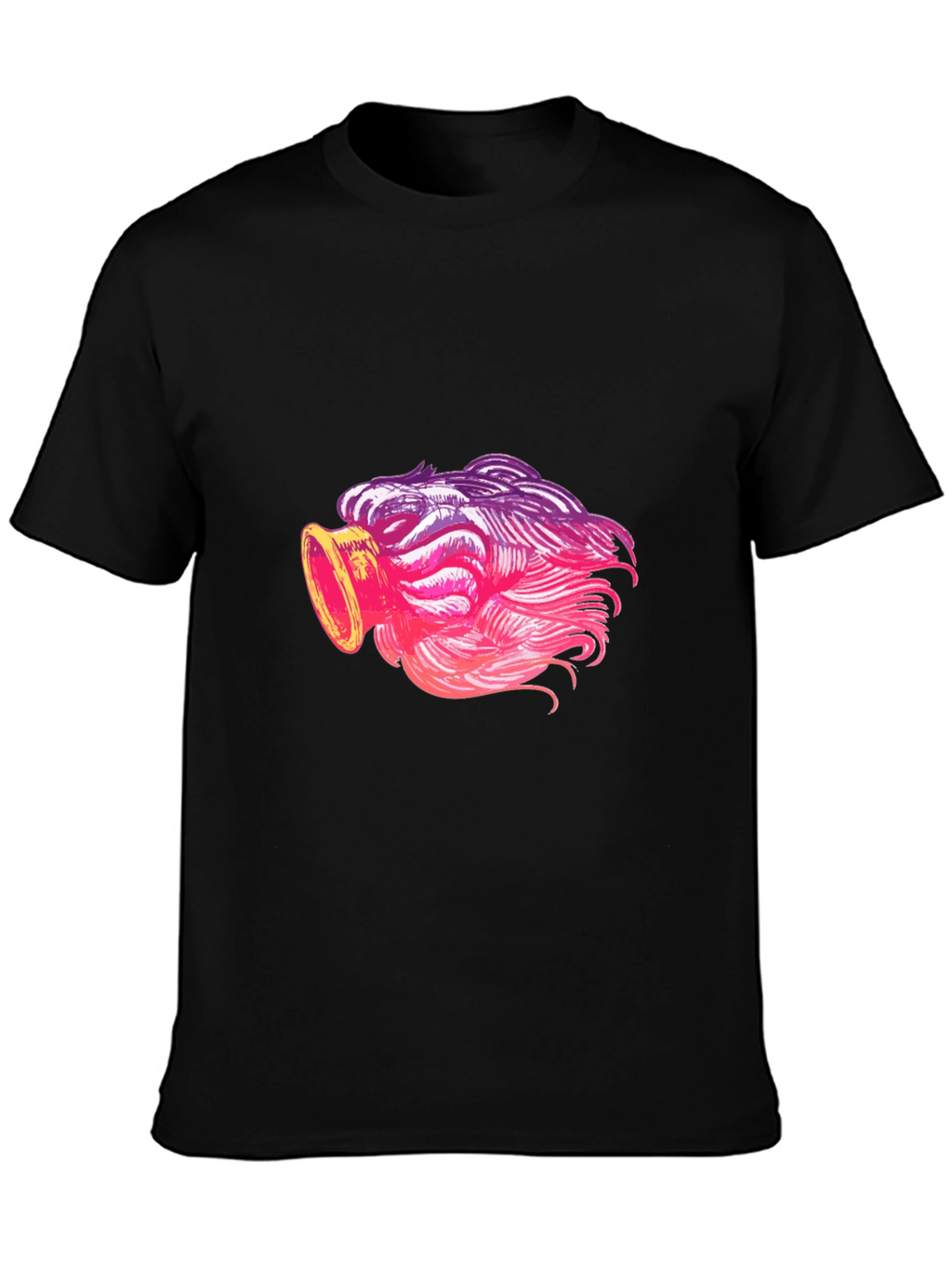 Cool Graphic Tee - Unique Pink Ombre Design