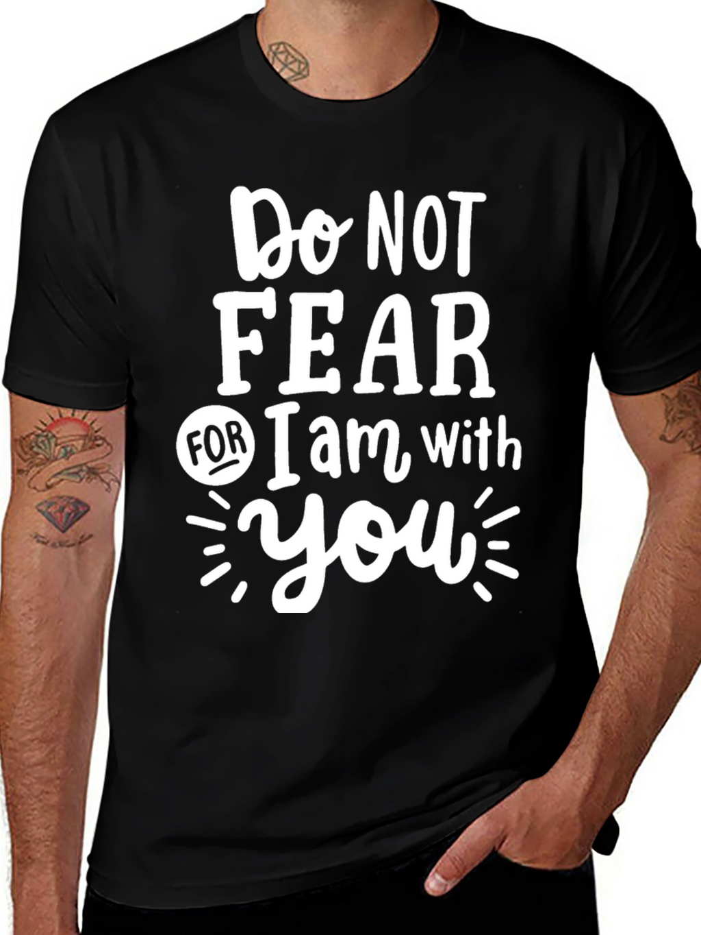 Do Not Fear Graphic Tee - Black