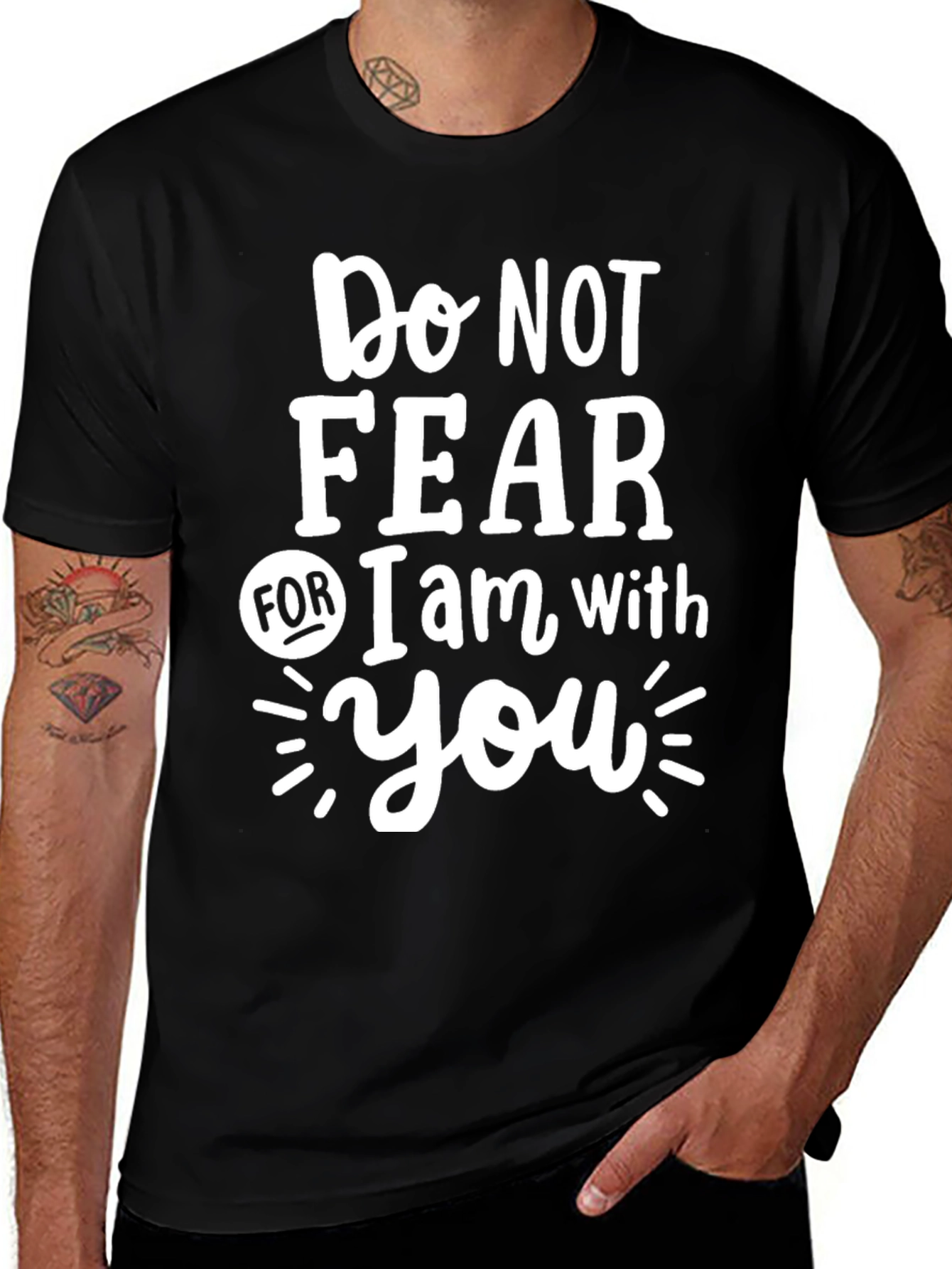 Do Not Fear Graphic Tee - Black