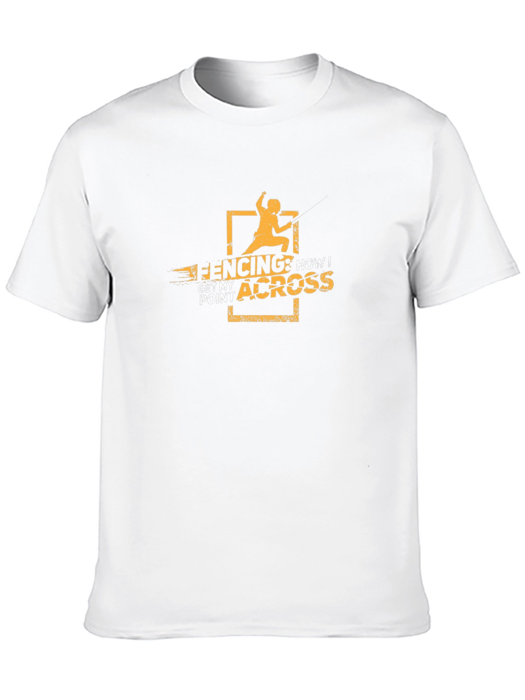 Fencing Point T-Shirt - Black Graphic Tee