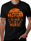 Halloween Nurse T-Shirt - My Broom Broke