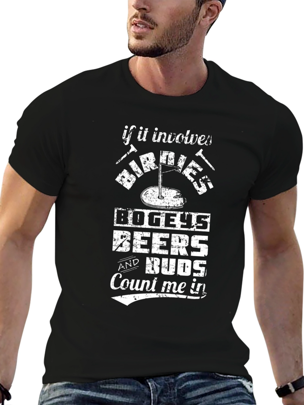 Golf Lovers Tee: Birdies Bogeys Beers & Buds!