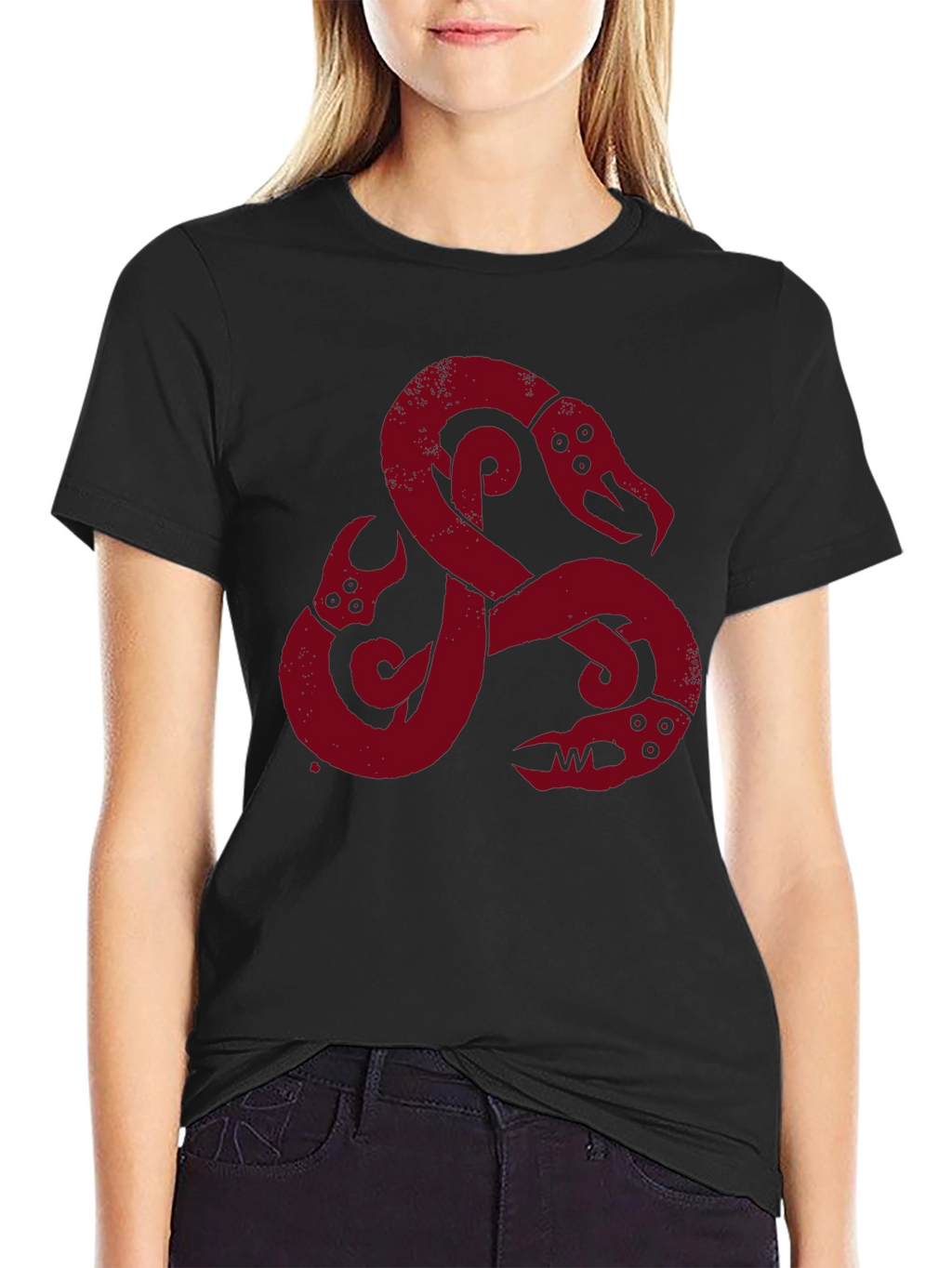 Viking Serpent Graphic Tee - Mens Black T-Shirt