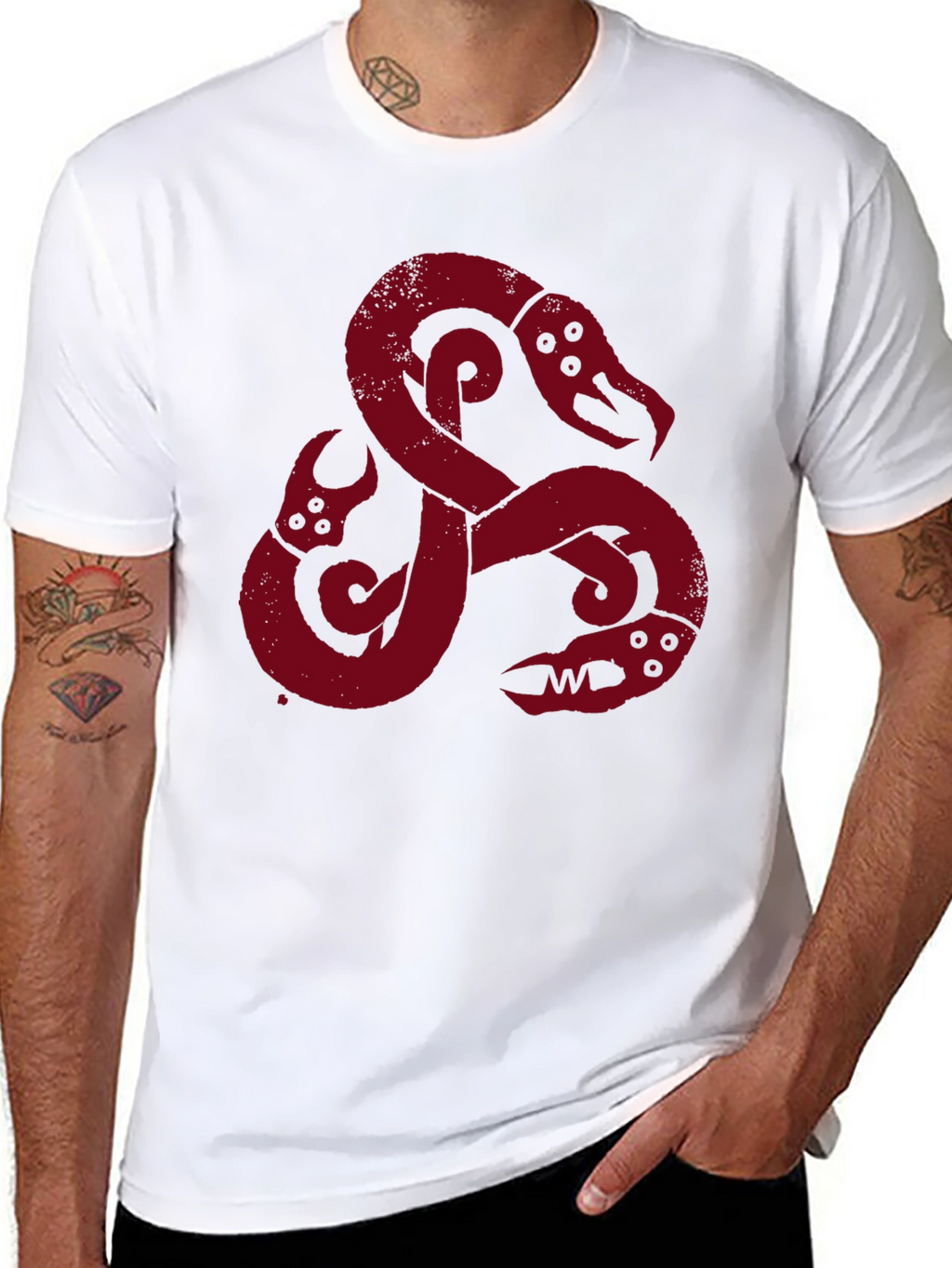 Viking Serpent Graphic Tee - Mens Black T-Shirt
