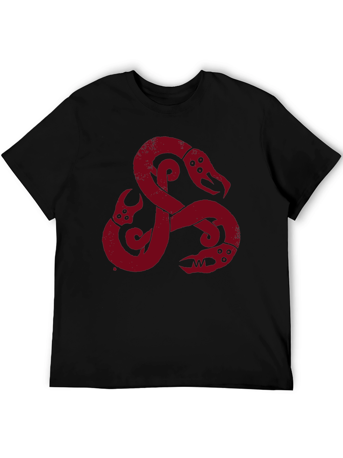 Viking Serpent Graphic Tee - Mens Black T-Shirt