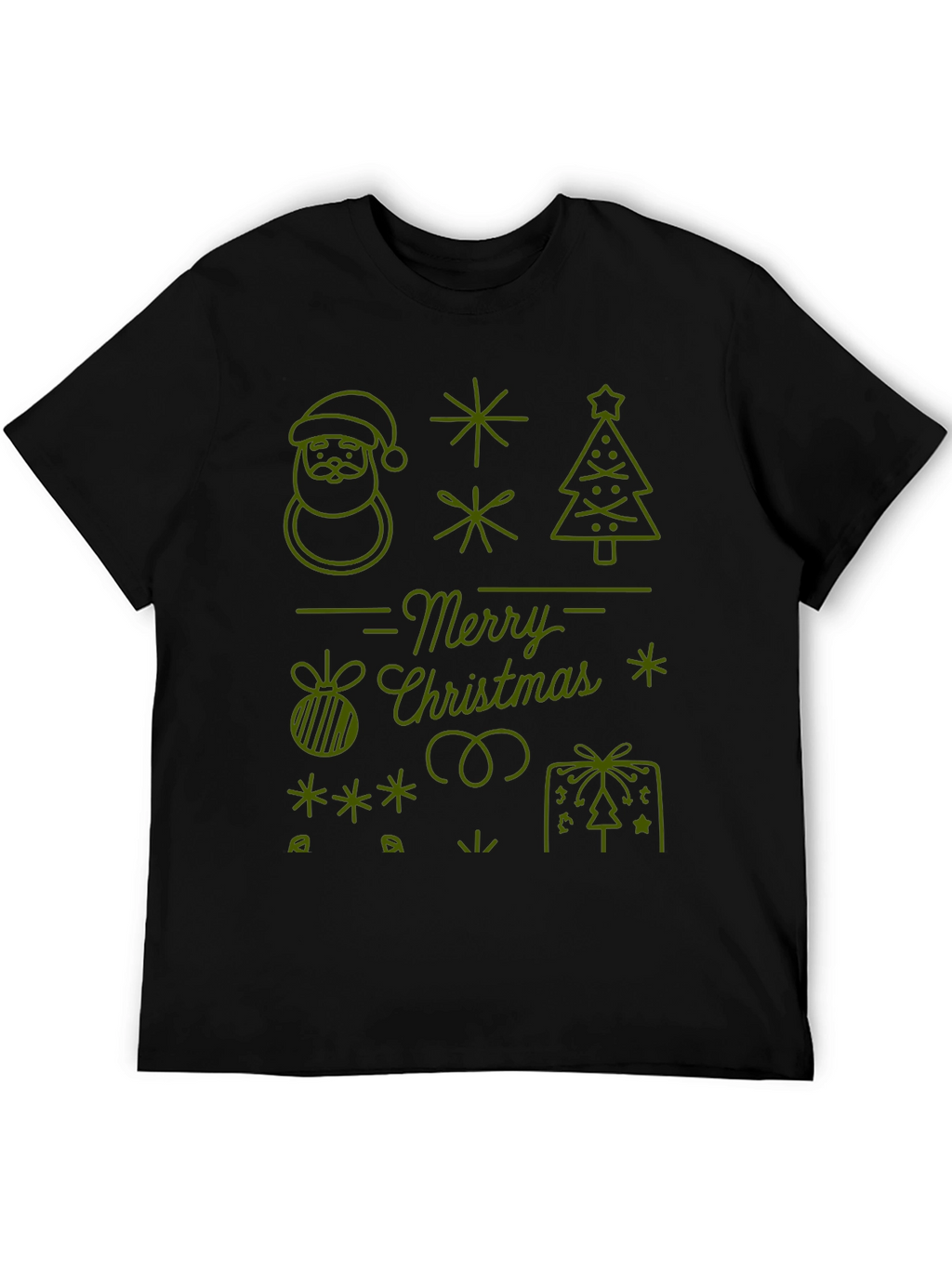Festive Merry Christmas Graphic Tee