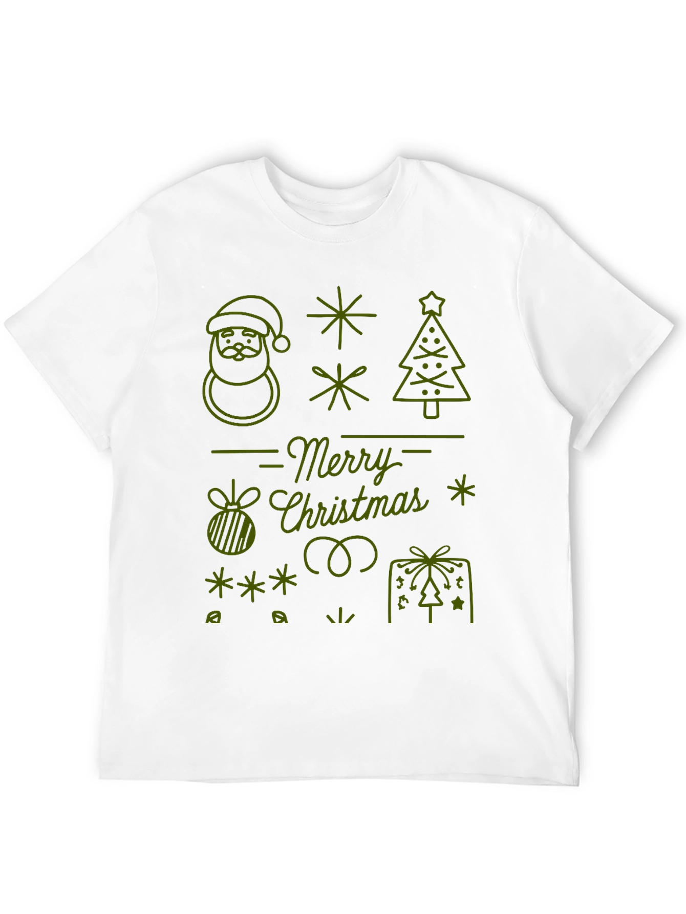 Festive Merry Christmas Graphic Tee