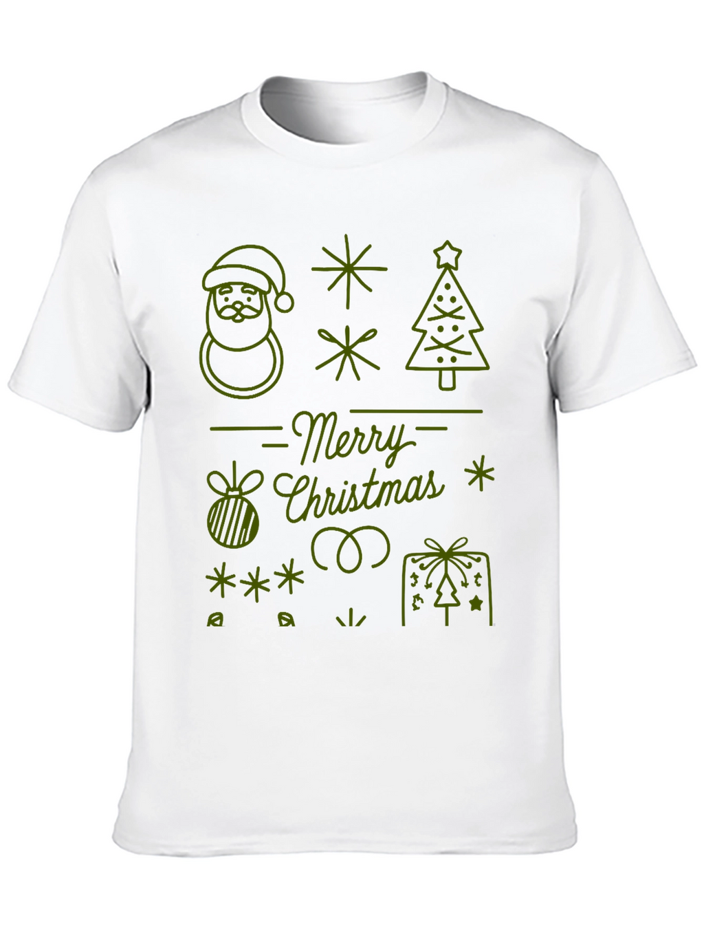 Festive Merry Christmas Graphic Tee