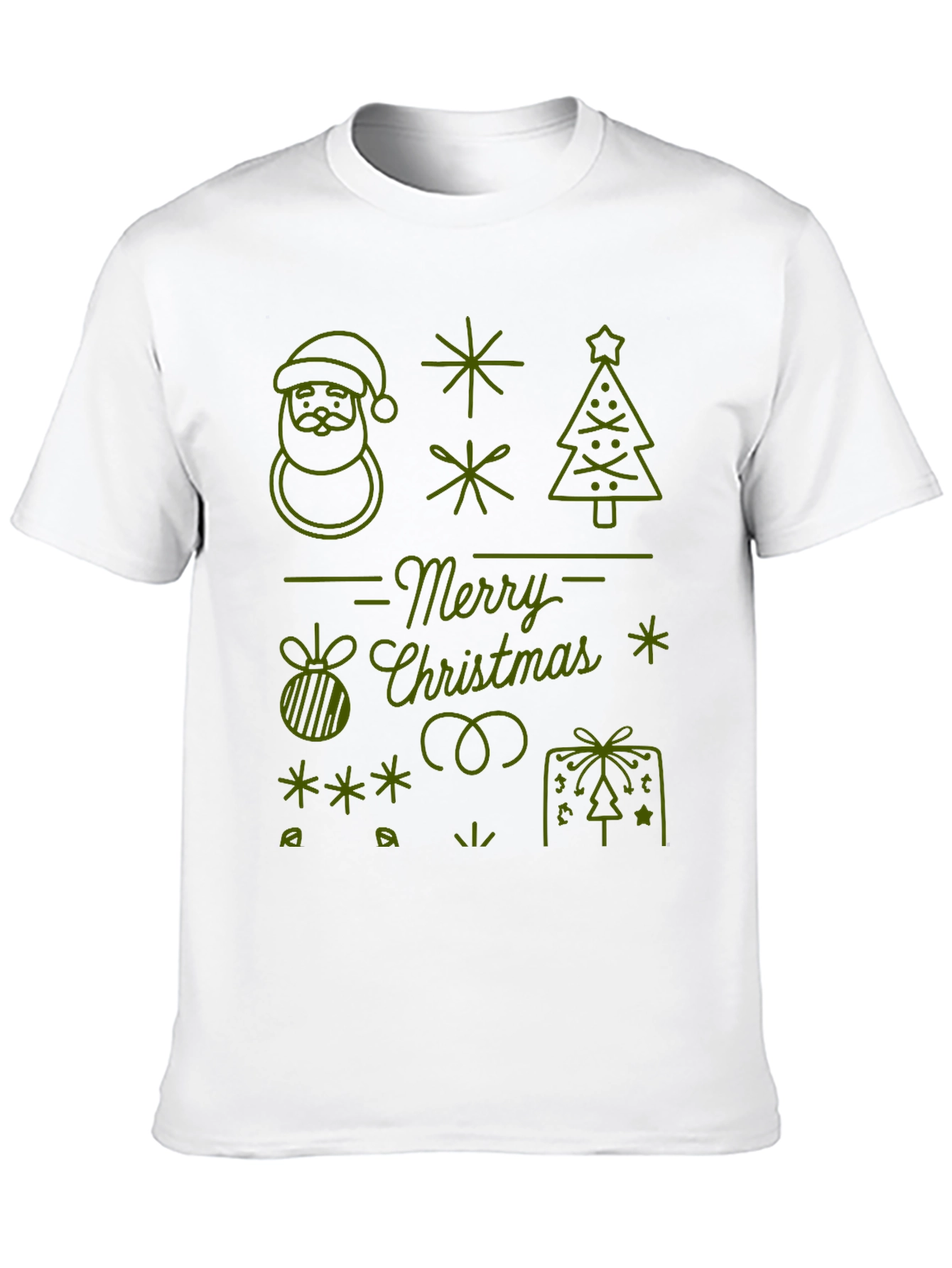 Festive Merry Christmas Graphic Tee