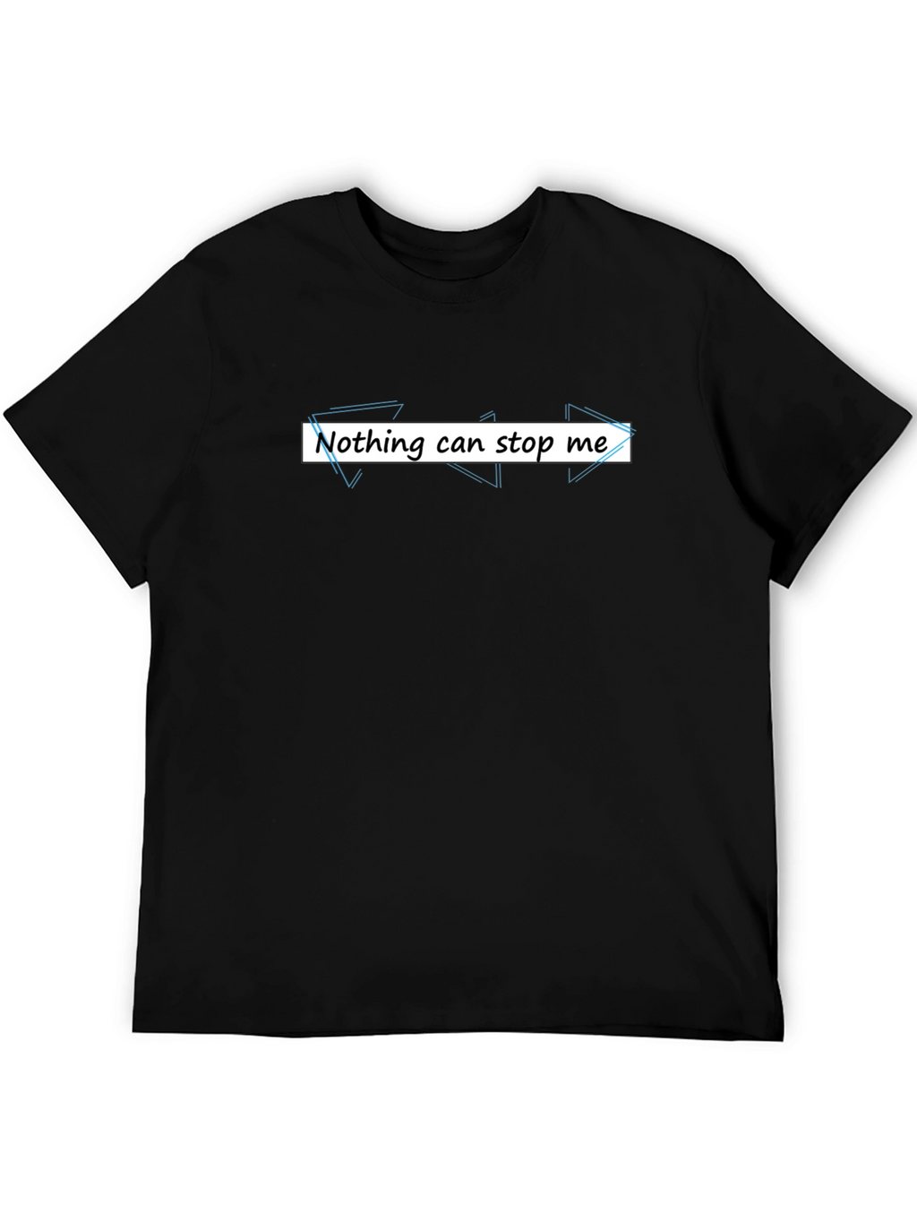 Nothing Can Stop Me Graphic Tee - Black