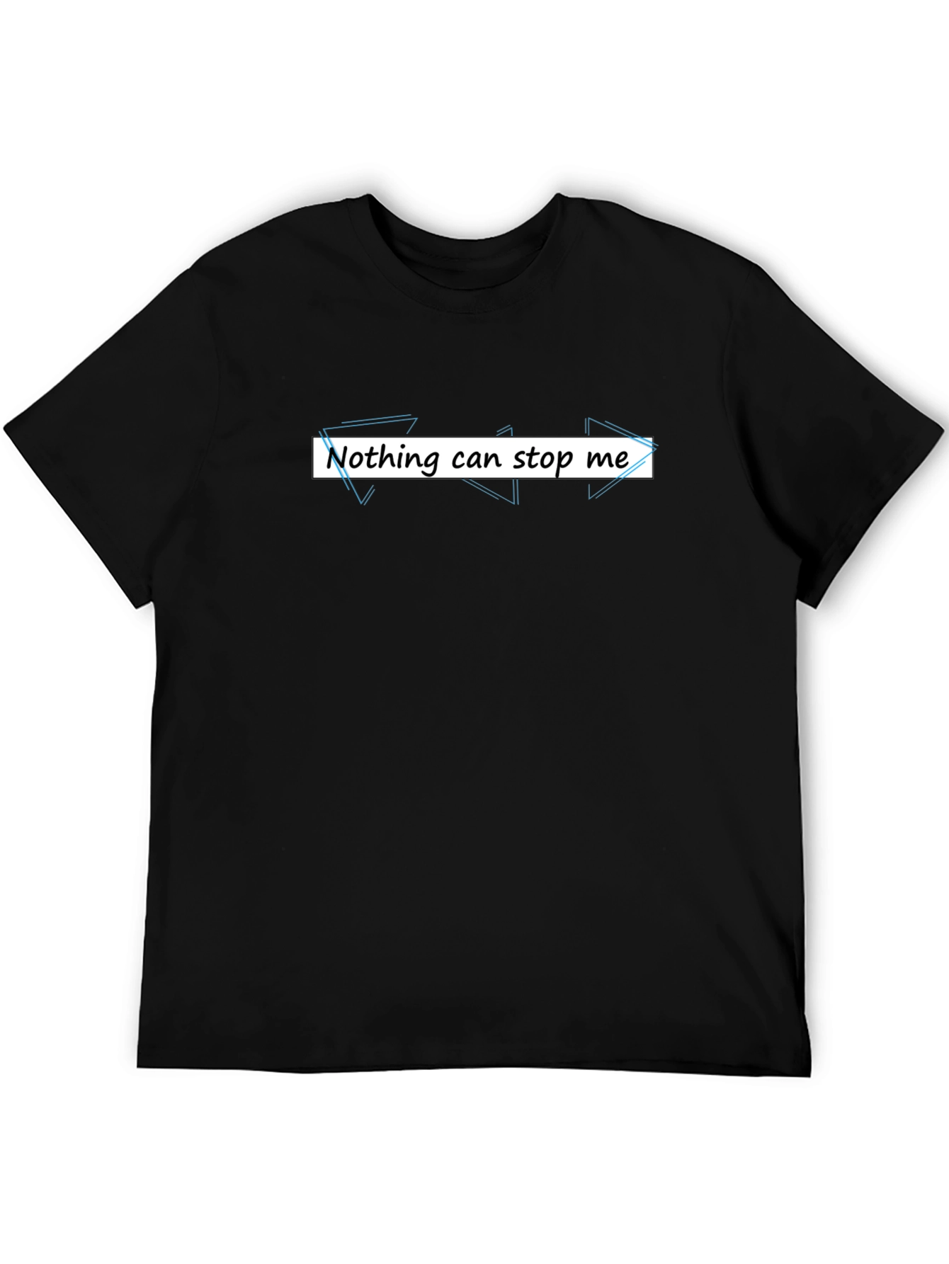 Nothing Can Stop Me Graphic Tee - Black