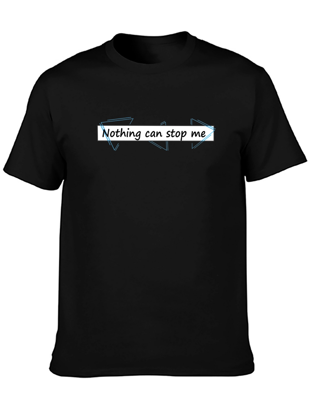 Nothing Can Stop Me Graphic Tee - Black