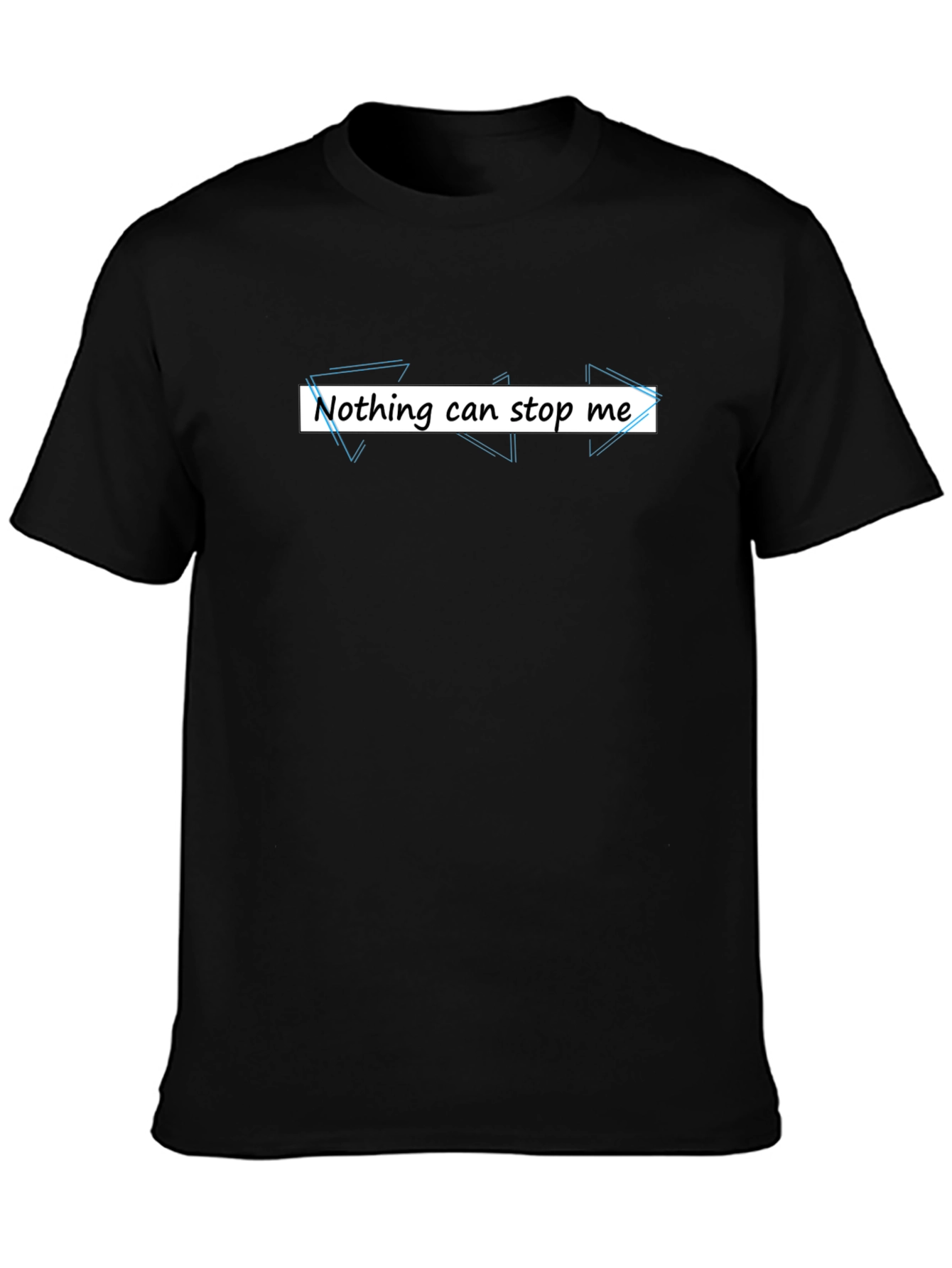 Nothing Can Stop Me Graphic Tee - Black