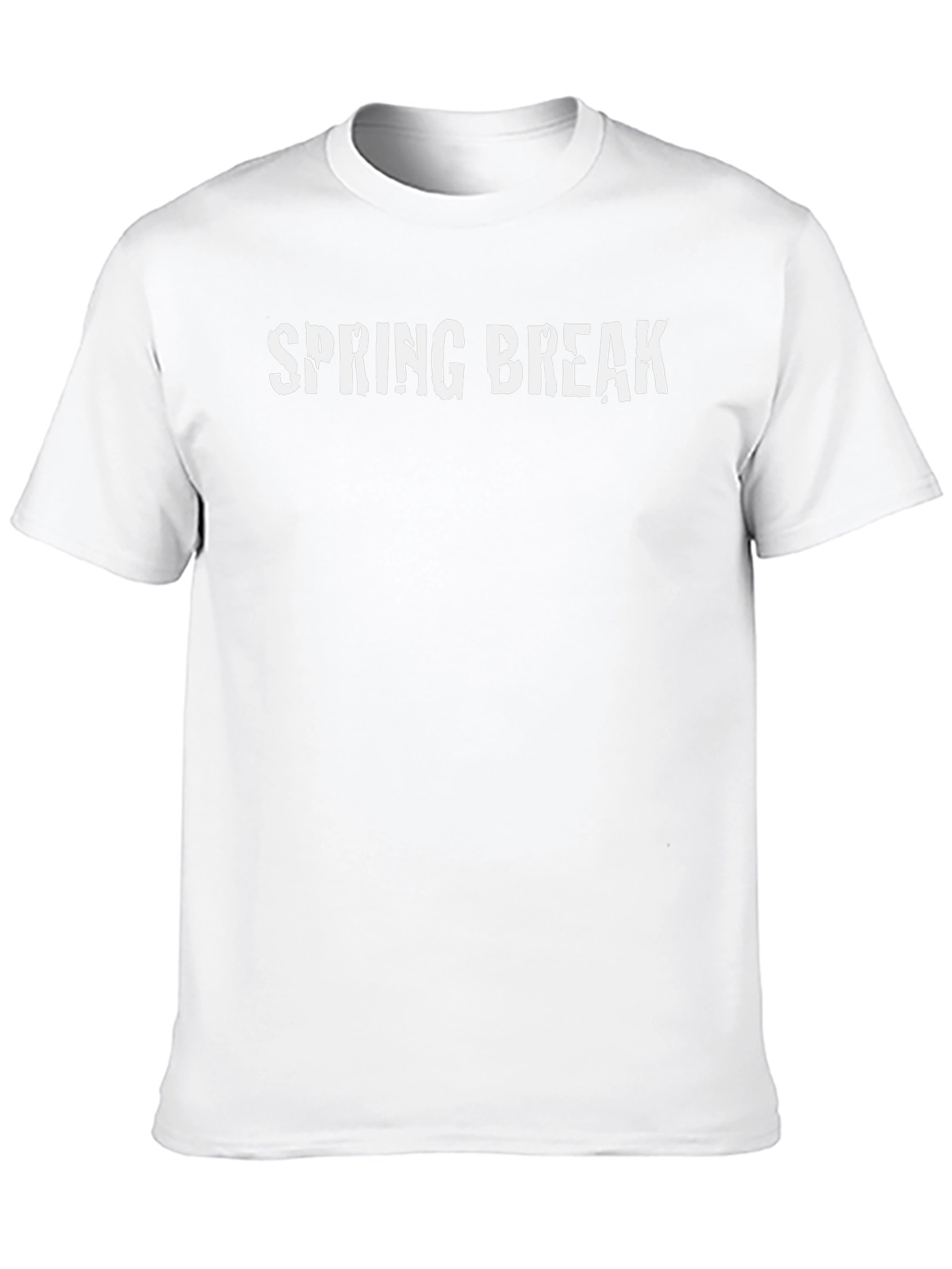 Spring Break Graphic Tee - Black Cotton T-Shirt