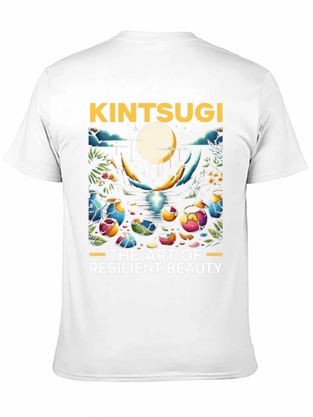 Kintsugi Art T-Shirt - Resilient Beauty