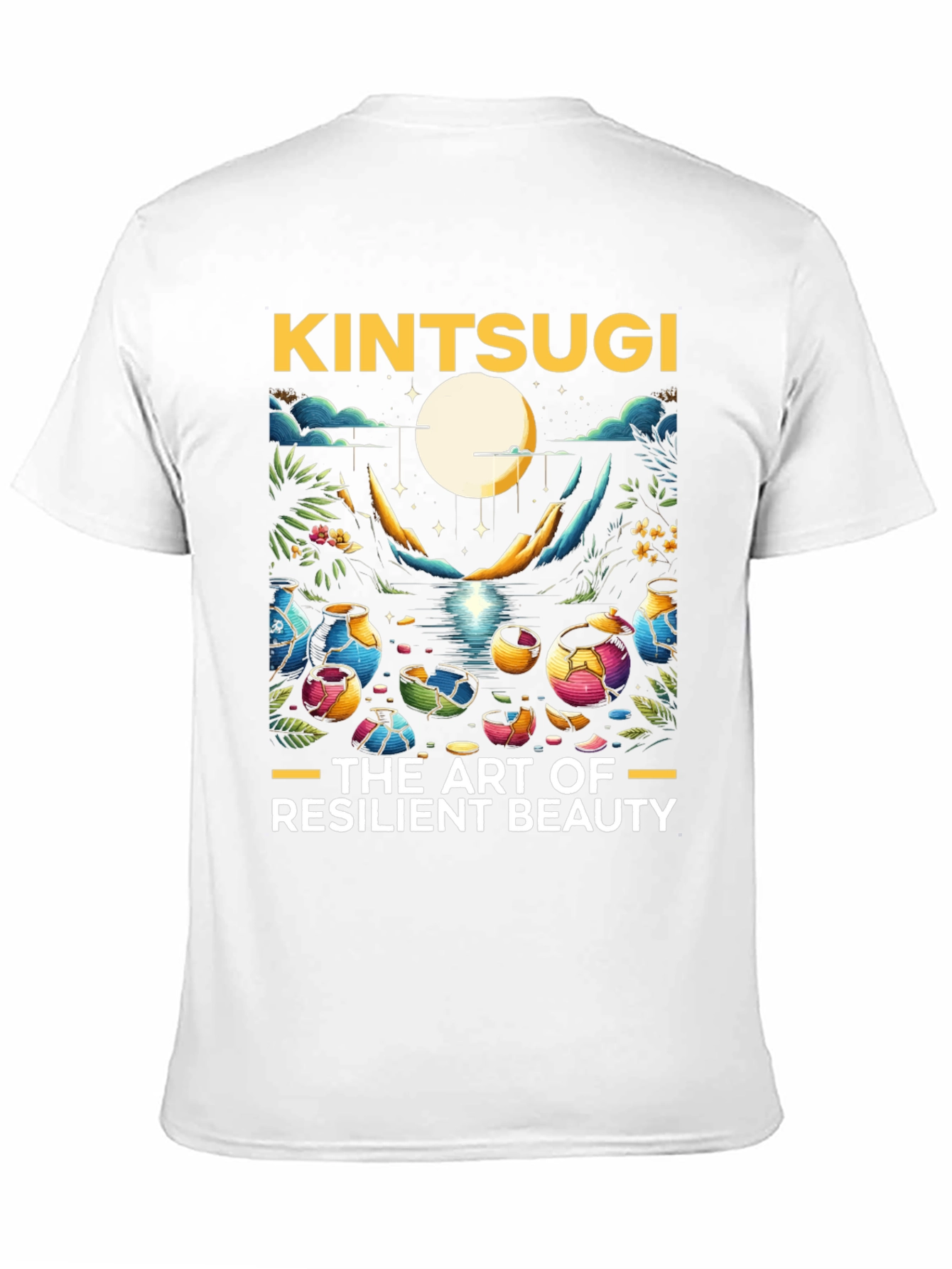 Kintsugi Art T-Shirt - Resilient Beauty