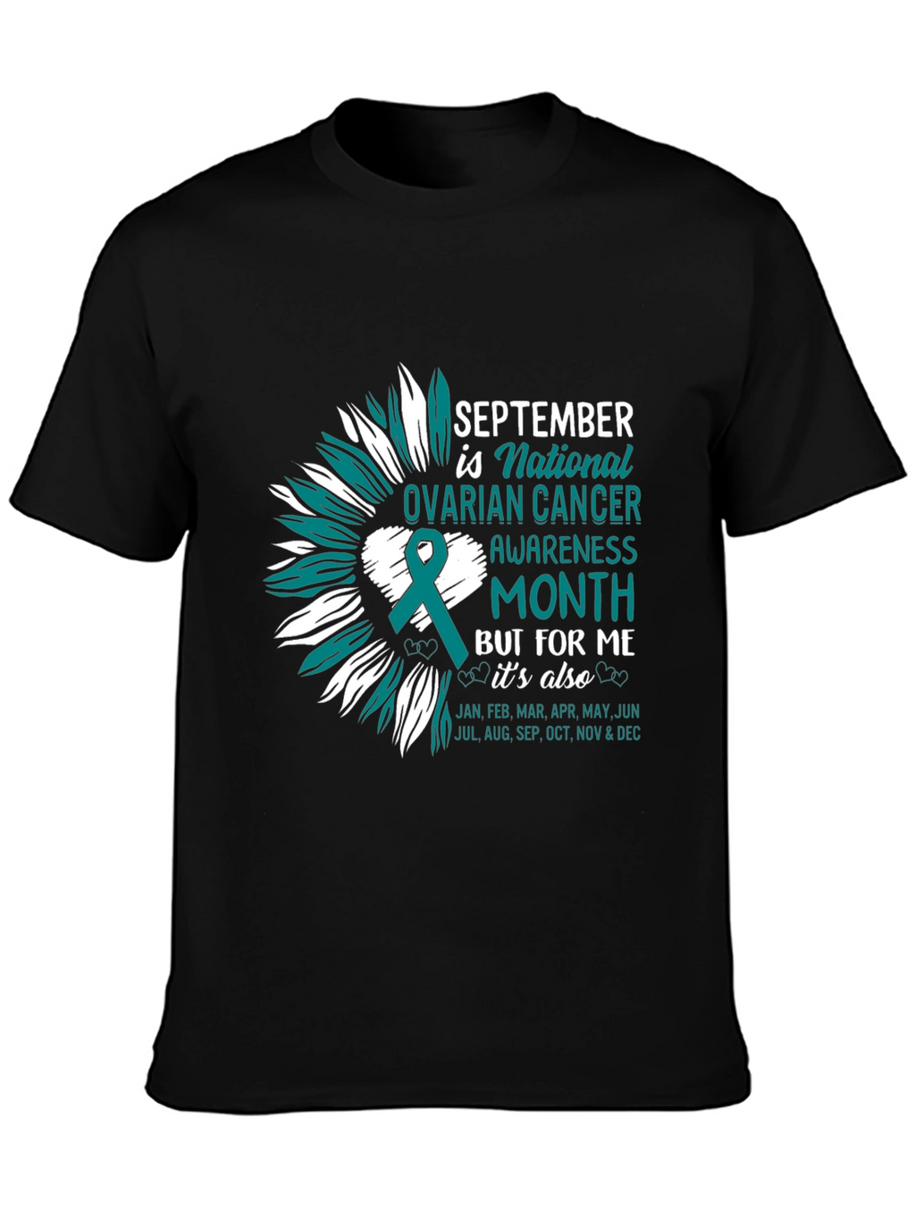 Ovarian Cancer Awareness Tee - September Month