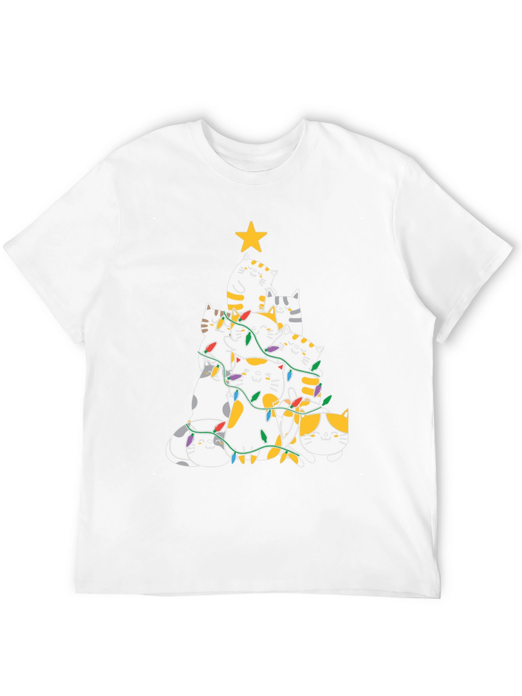 Cat Christmas Tree T-Shirt