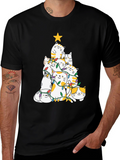Cat Christmas Tree T-Shirt